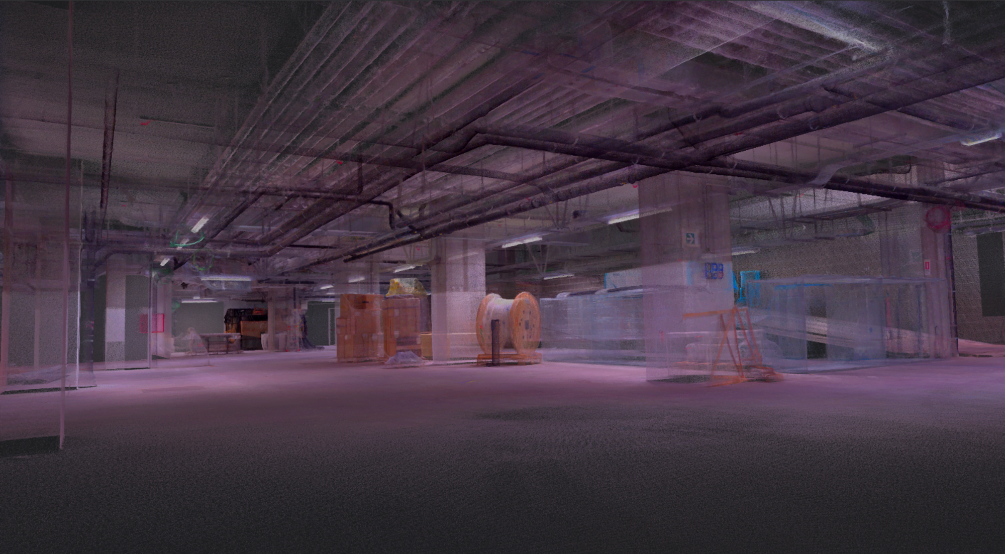 Digitalizzazione del rilievo - Elaborazione software delle scansioni LIDAR - Sede ENEL, Viale Regina Margherita, Roma